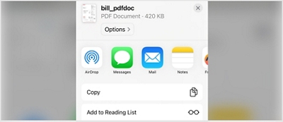 instrucción para iOS