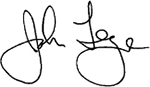 Firma de John Legere