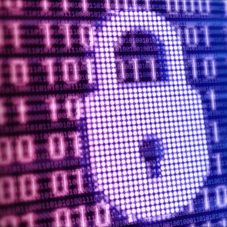 Candado sobre un fondo de seguridad digital.
