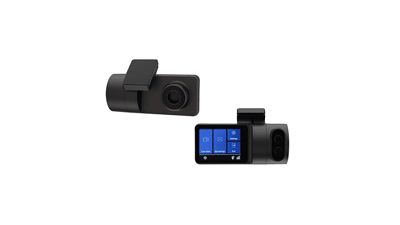 Vistas frontal y trasera de la Surfsight Dash Cam de Geotab.