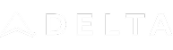 Logo de Delta en blanco