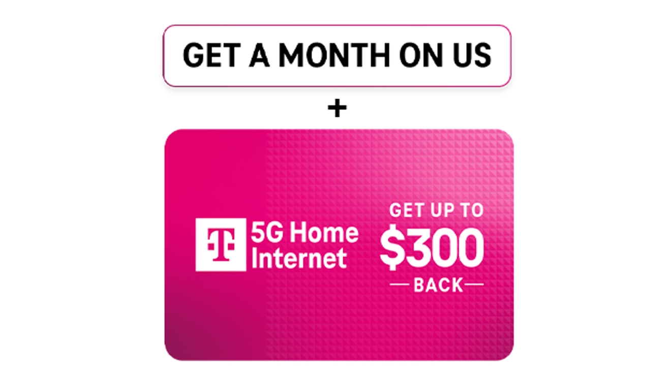 Promoción de Internet 5G residencial de T-Mobile: obtén un mes gratis más un reembolso de hasta $300.