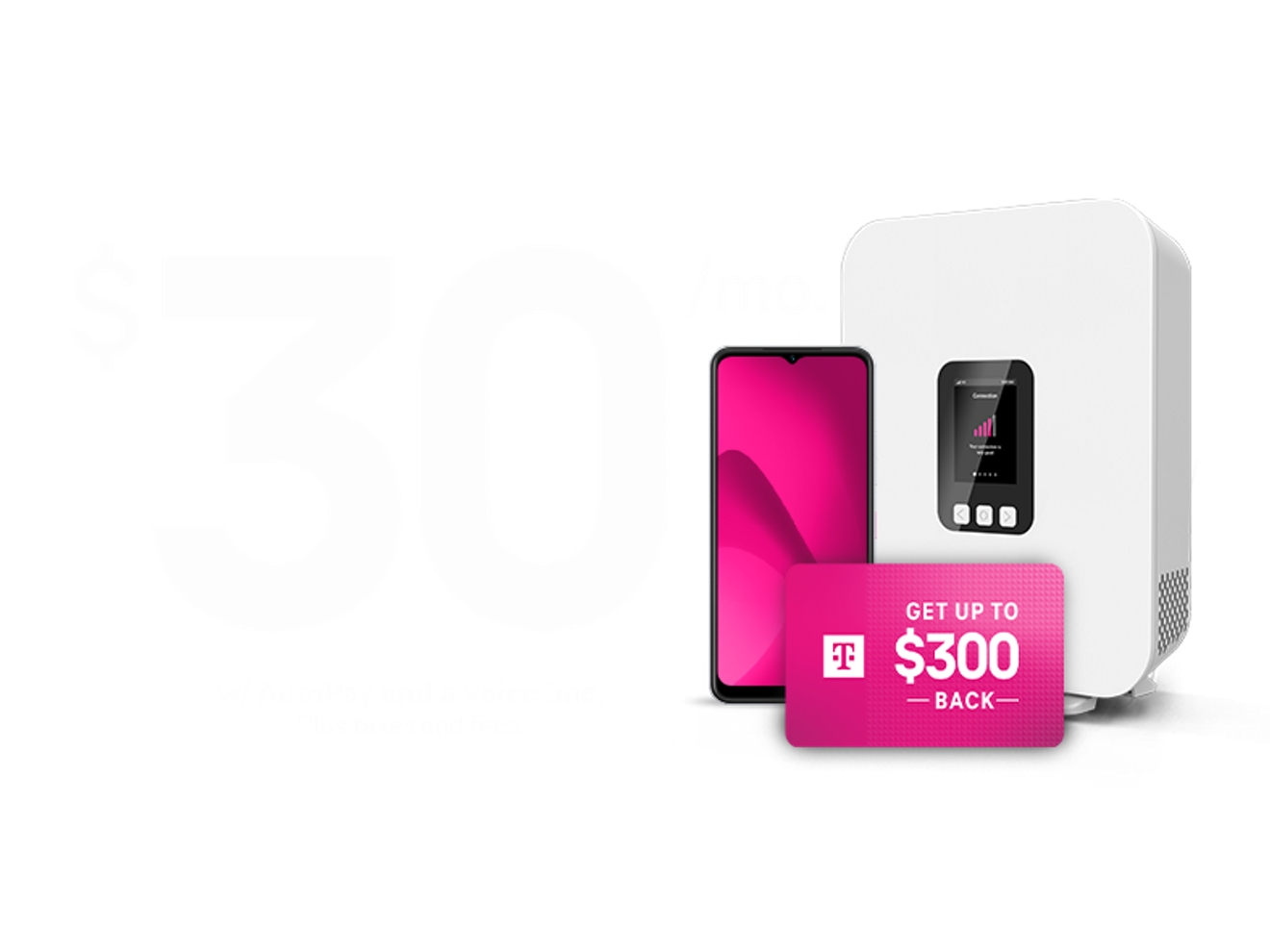 Desde 30 dólares al mes con AutoPago y una línea de voz. Más impuestos y cargos. Precio garantizado por 5 años incluido. Además, obtén un reembolso de hasta 300 dólares.