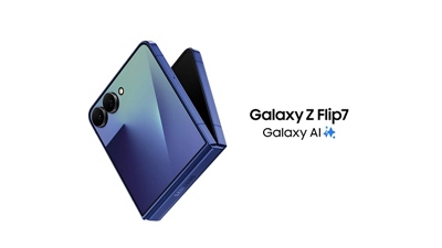 Vista posterior del Galaxy Z Flip7 con Galaxy AI.