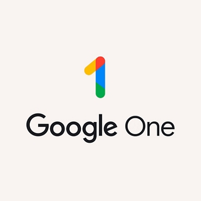 Número uno multicolor con "Google One" escrito debajo