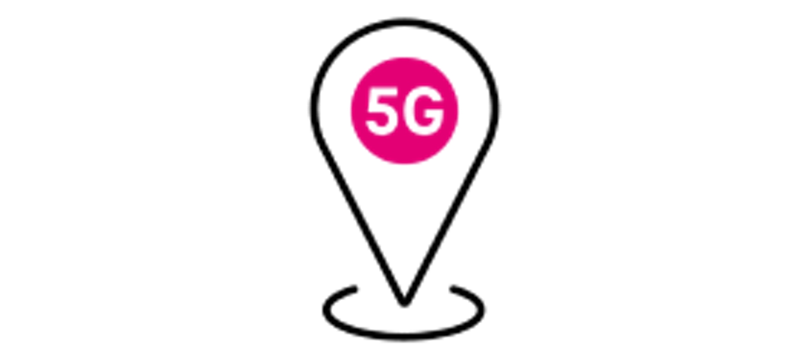 Ícono de un indicador con 5G escrito en su interior.