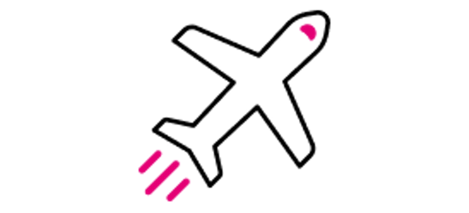 Ícono de un avión en vuelo.