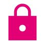 Ícono de aviso de privacidad con candado