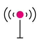 Ilustración de una antena transmisora