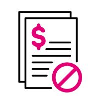 Ícono de sin cargos