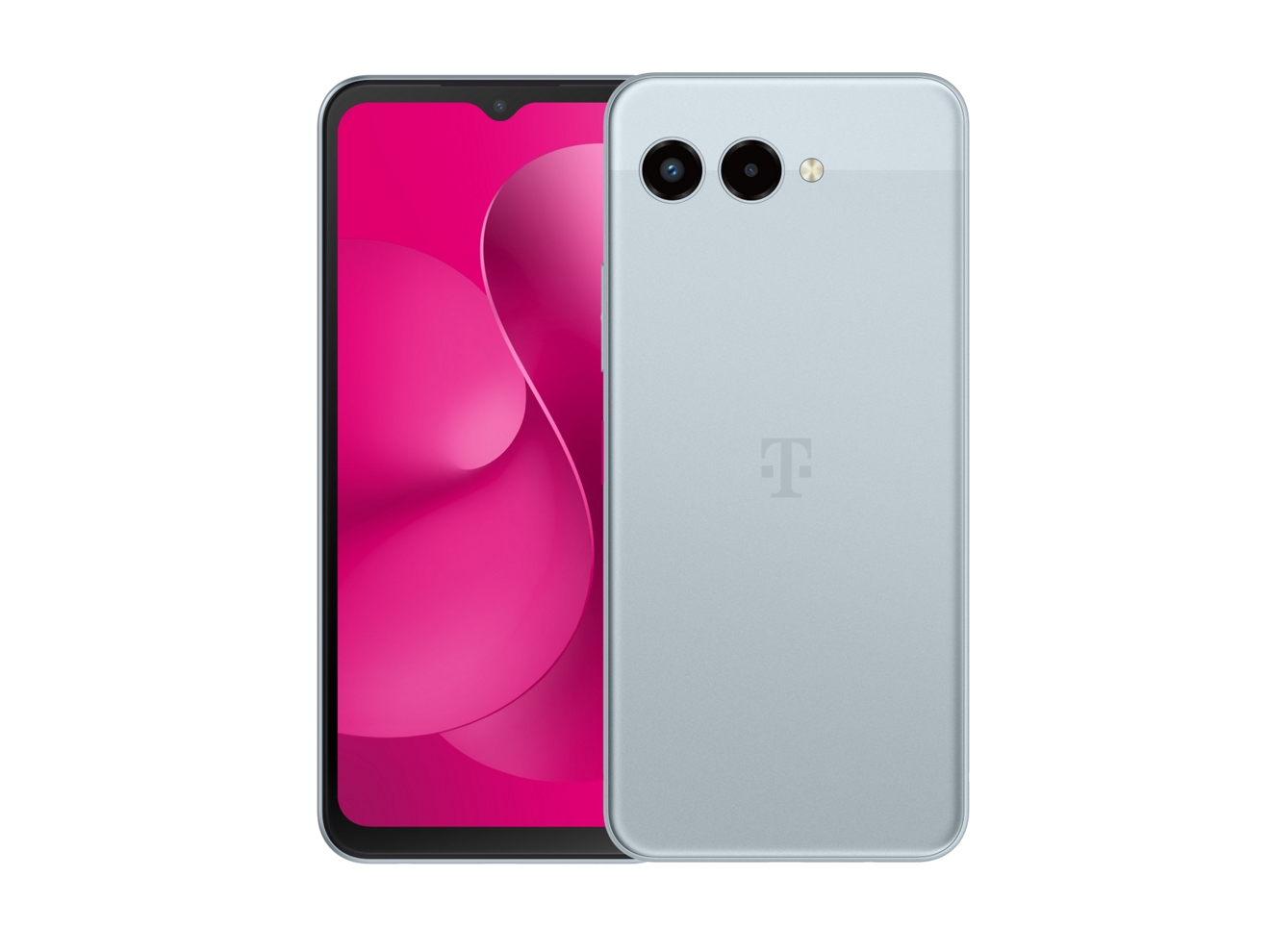 Vista frontal y posterior de dos dispositivos Revvl® 8.