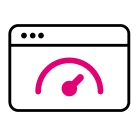 Ilustración de una lectura digital que mide la velocidad