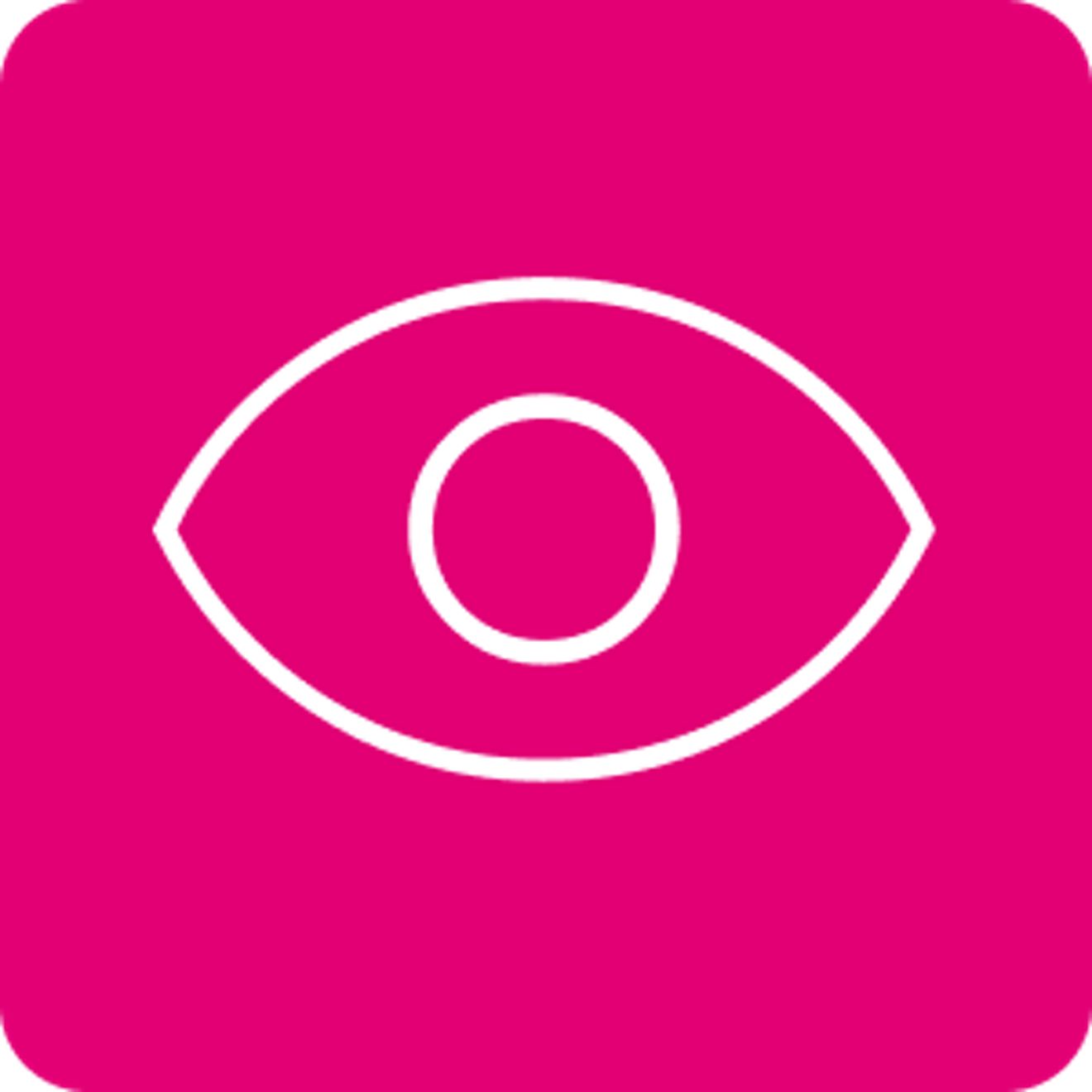 Eye graphic symbolizing visibility