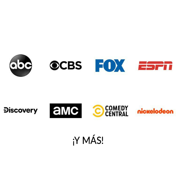 ABC, CBS, Fox, ESPN, Discovery, AMC, Comedy Central, Nickelodeon